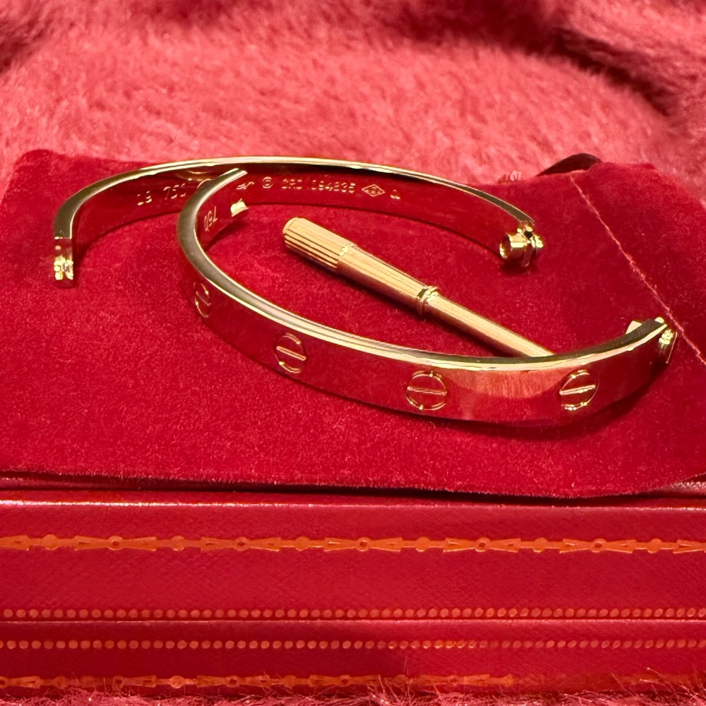 🌟New Gold Plated Stainless Steel Love Screw Driver Bracelet Bangle - Picture 7 of 8